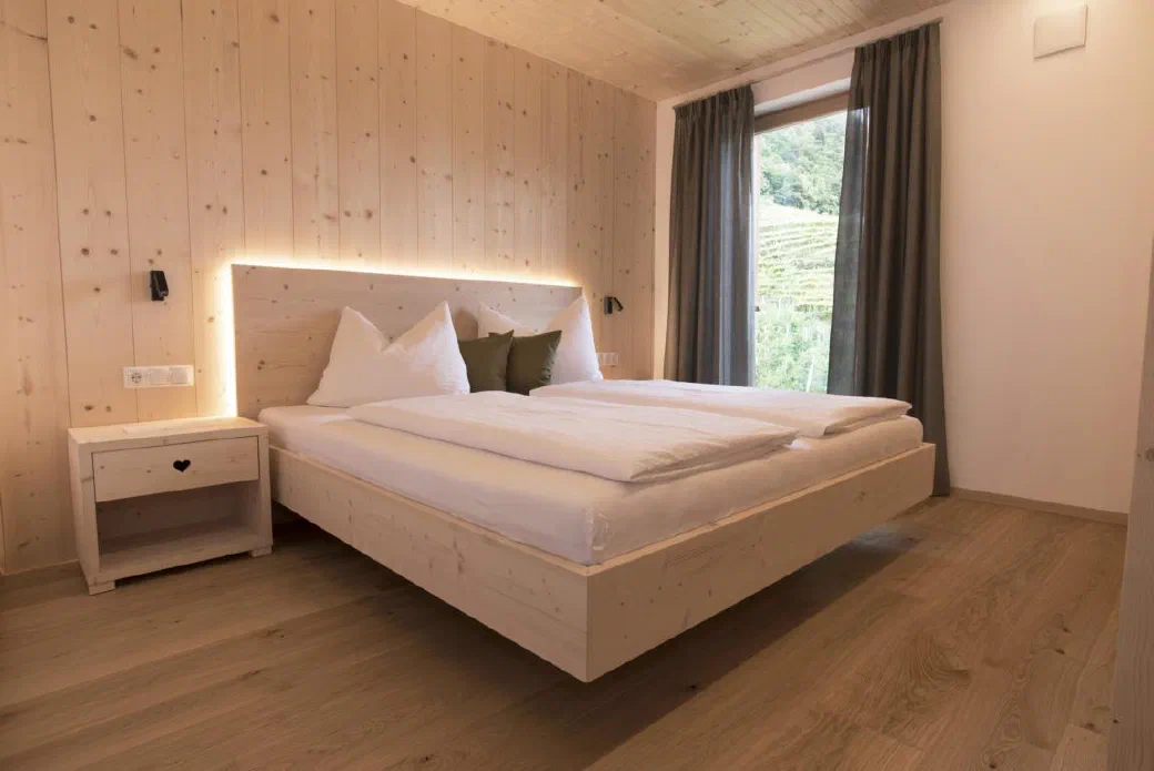 Schlafzimmer der Ferienwohnung Hippolyt