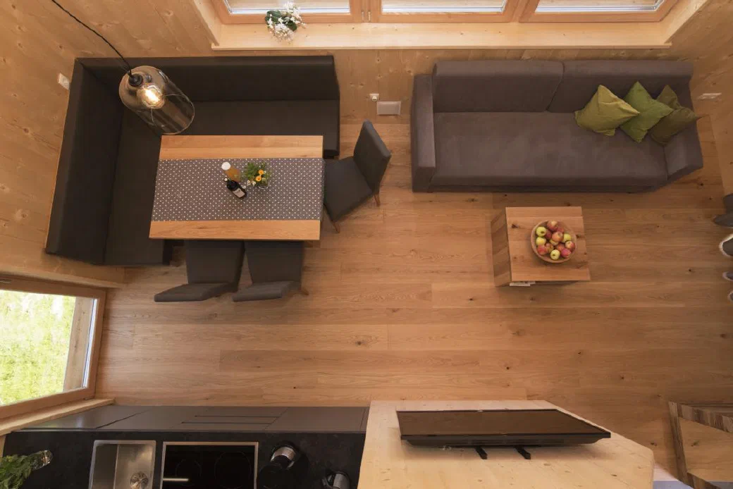 Wohnraum der Ferienwohnung Hippolyt