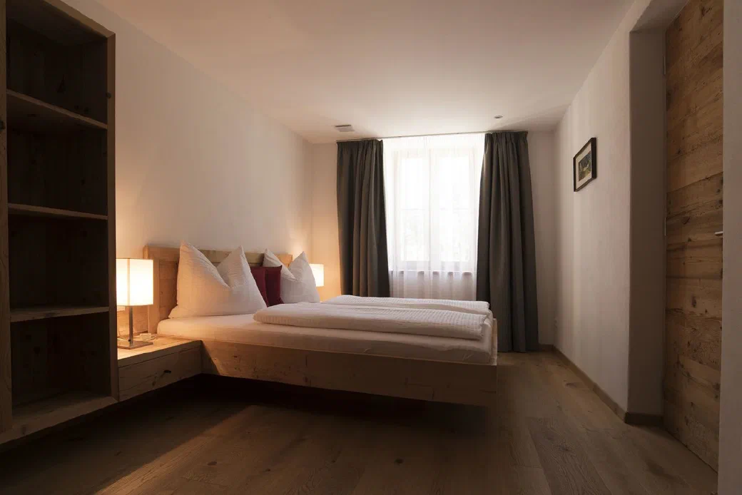 Schlafzimmer der Ferienwohnung Historika