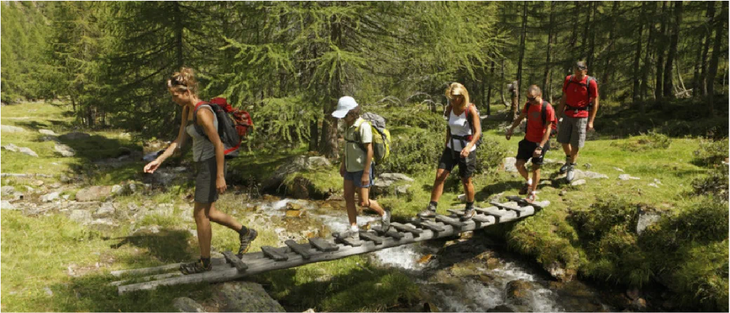 Paesaggio escursionistico nel Meranese intorno a Lana