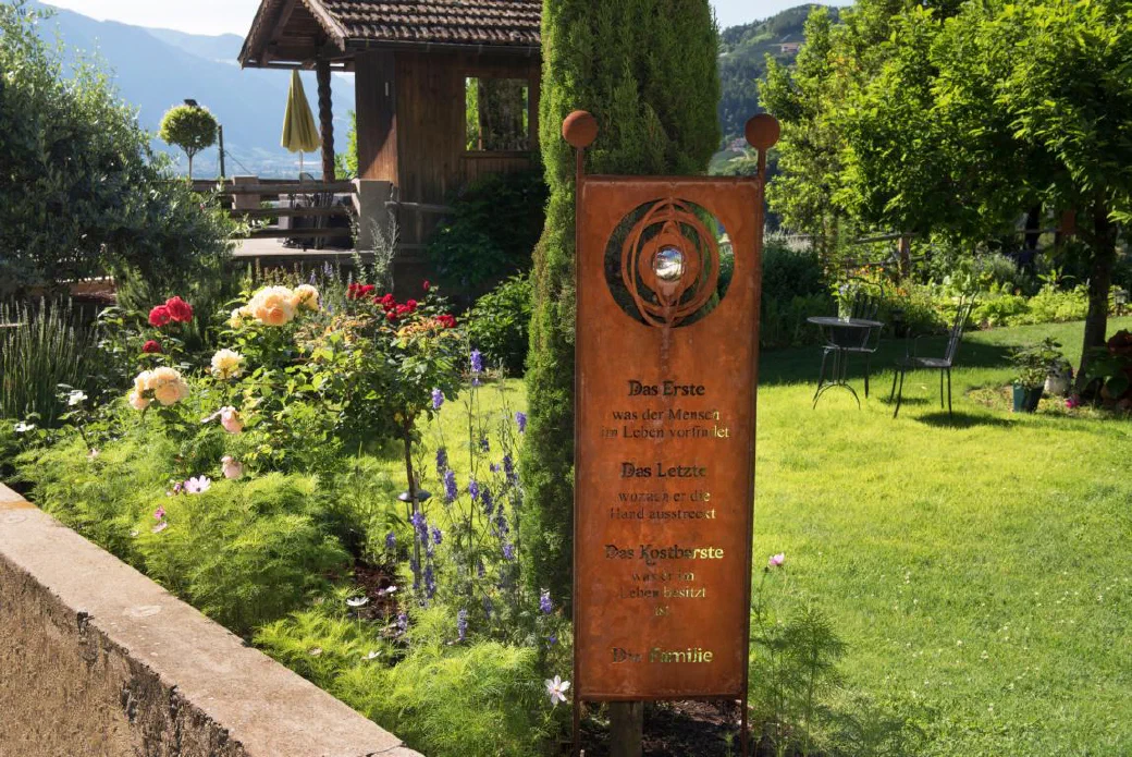 Giardino e angoli tranquilli al Greiterhof